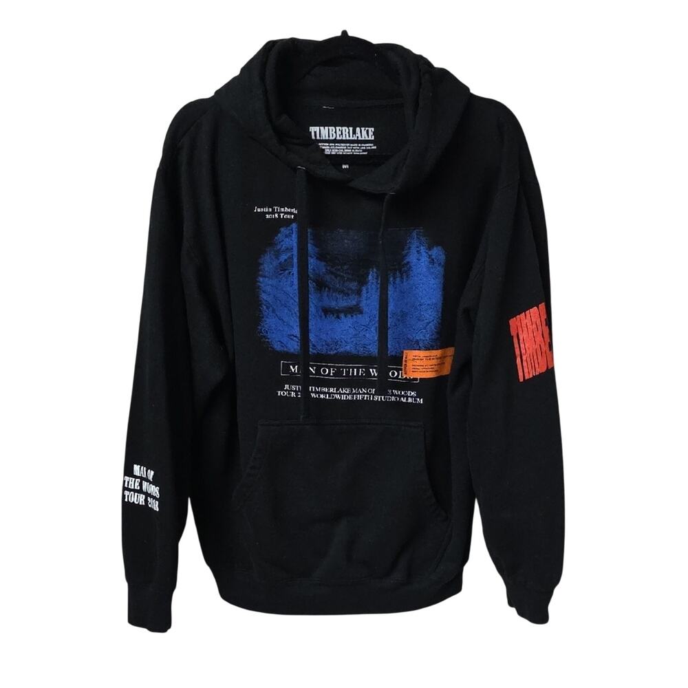 Justin Timberlake x Heron Preston 2018 Man of The Woods Tour Hoodie Medium
